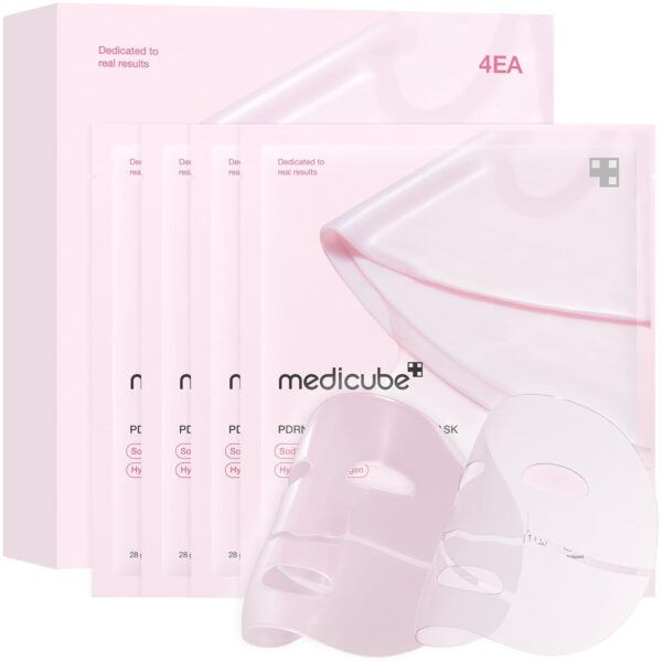 medicube Salmon DNA PDRN pink collagen jelly gel mask | overnight face mask for glass glow skin- elasticity, hydrating, firming and moisturizing | korean skincare