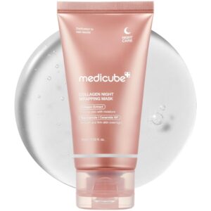 Medicube Collagen Overnight Peel Off Mask – Hydrating Korean Facial Mask for Elasticity & Firmness – 2.53 fl.oz