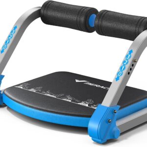 MERACH Ab Machine for Home Gym – Adjustable Ab Trainer with 3 Resistance Levels, Automatic Rebound Sit-Up Exercise Equipment for Core & Ab Workouts