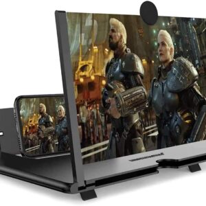 Smartphone Screen Magnifier Stand 14-Inch | 3D Foldable Amplifier with Adjustable Angle | Phone Holder for Mom, Dad, Families