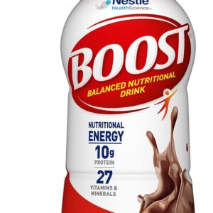 BOOST Original Ready to Drink Nutritional Drinks, Rich Chocolate Flavor, 8 Fl Oz Bottles, Pack of 24 – Nutrient-Rich Meal Replacement Shake