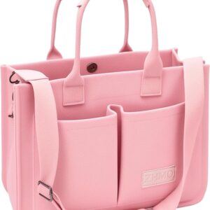Large Canvas Tote Bag for Women with Compartments – Crossbody Work, Laptop, Book Satchel Handbag