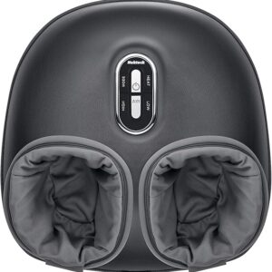 Nekteck Shiatsu Foot Massager Machine with Heat – Deep Kneading, Air Compression, Improves Blood Circulation & Foot Wellness, Ideal for Home & Office Use – Gray