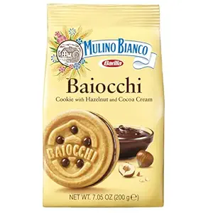 Mulino Bianco Hazelnut Cream Cookies – Pack of 3 | Italian Sandwich Biscuits with Rich Nut Filling