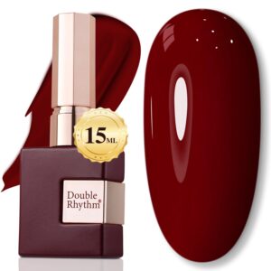 Double Rhythm 15ML Gel Nail Polish – Pure Sheer Color, Same Bottle & Shade | Soak-Off Gel for Salon-Quality DIY Manicures at Home