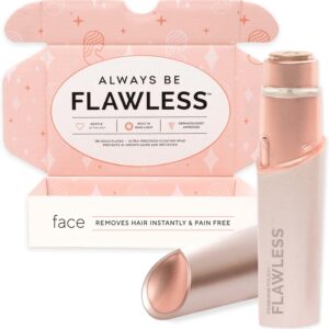 Finishing Touch Flawless Facial Hair Remover for Women – Painless & Instant Hair Removal Tool, Gold-Plated, Gentle on Skin