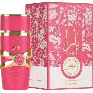 Lattafa Yara Candy Eau de Parfum – Sweet Vanilla Citrus Floral Perfume | Long-Lasting Fruity Fragrance for Women (100ml)