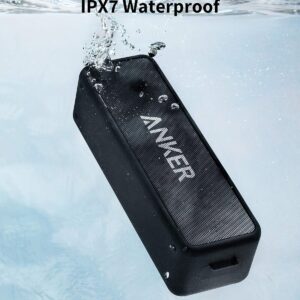 Anker Soundcore 2 Portable Bluetooth Speaker – Deep Bass, 24H Playtime, IPX7 Waterproof, Wireless Stereo Pairing (Limited Time Deal)