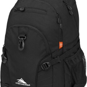 High Sierra Loop Backpack – All-in-One Travel, Work & School Bag with Tablet Sleeve – Black