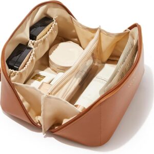 EACHY Travel Makeup Bag – Large Capacity Waterproof Cosmetic Bag for Women