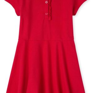 Adorable & Comfy – The Children's Place Girls' Short Sleeve Ruffle Polo Dress