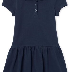 The Children’s Place Baby Girls’ & Toddler Short Sleeve Pique Polo Dress with Drop Waist – Cute & Comfy Everyday Outfit