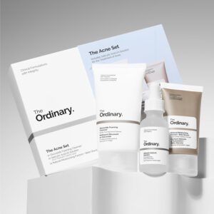 The Ordinary The Acne Set – 3-Step Skin Care Regimen with Cleanser, Salicylic Acid 2% & Moisturizer for Clear, Healthy Skin