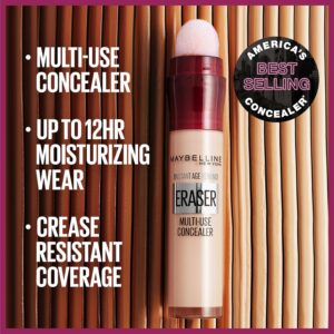Maybelline Instant Age Rewind Eraser Dark Circles Concealer – Shade 110, 1 Count – Multi-Use Brightening & Correcting Formula