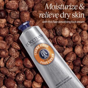 L'Occitane Shea Butter Foot Cream | 15% Organic | Repairs Cracked Heels & Softens Dry Feet
