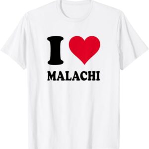 Red Heart "I Love Malachi" T-Shirt – Cute Fan Tee for Supporters of Malachi Barton