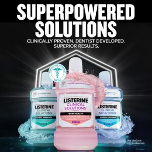 Listerine Clinical Solutions Gum Health Antiseptic Mouthwash, ICY Mint, 1L – Antigingivitis & Antiplaque Oral Rinse for Healthier Gums